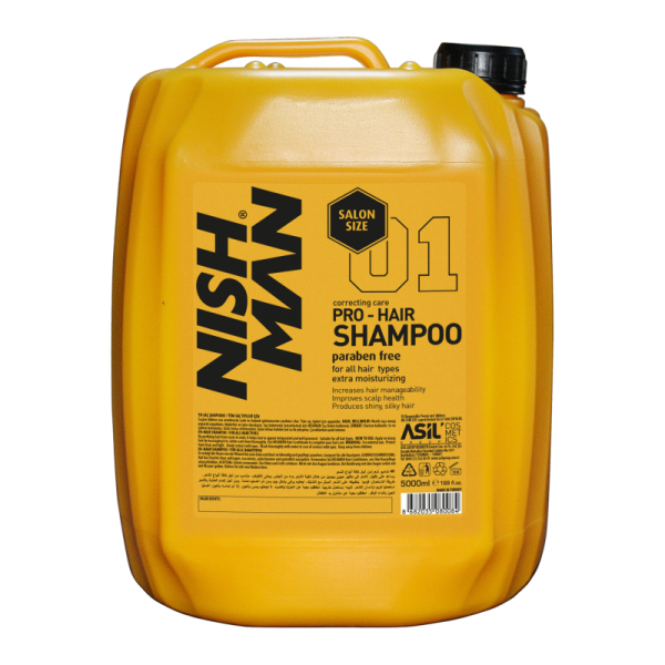 Profesionalus Nishman Pro-Hair šampūnas 5000ml