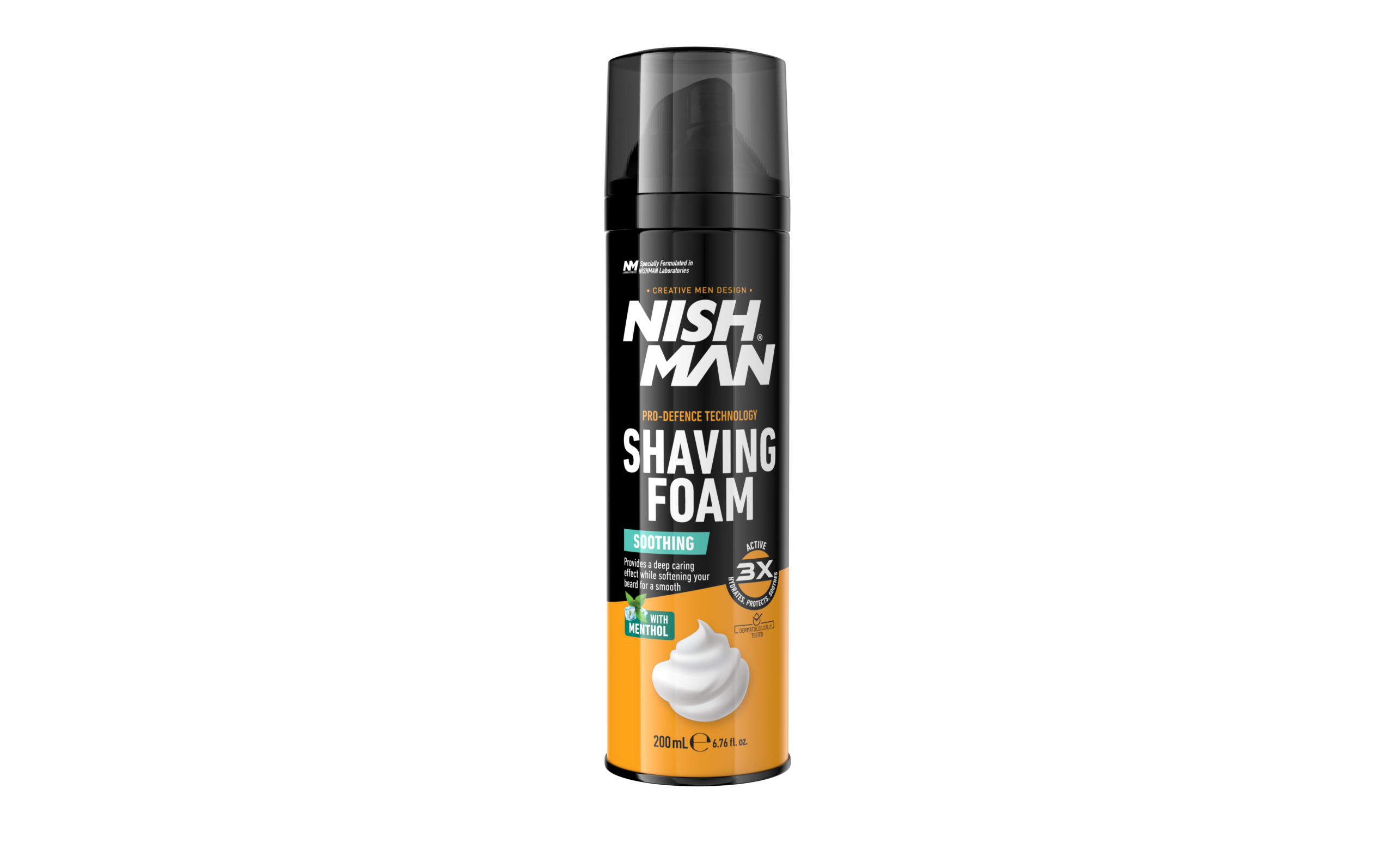 NISHMAN raminančios skutimosi putos Soothing Menthol 200 ml