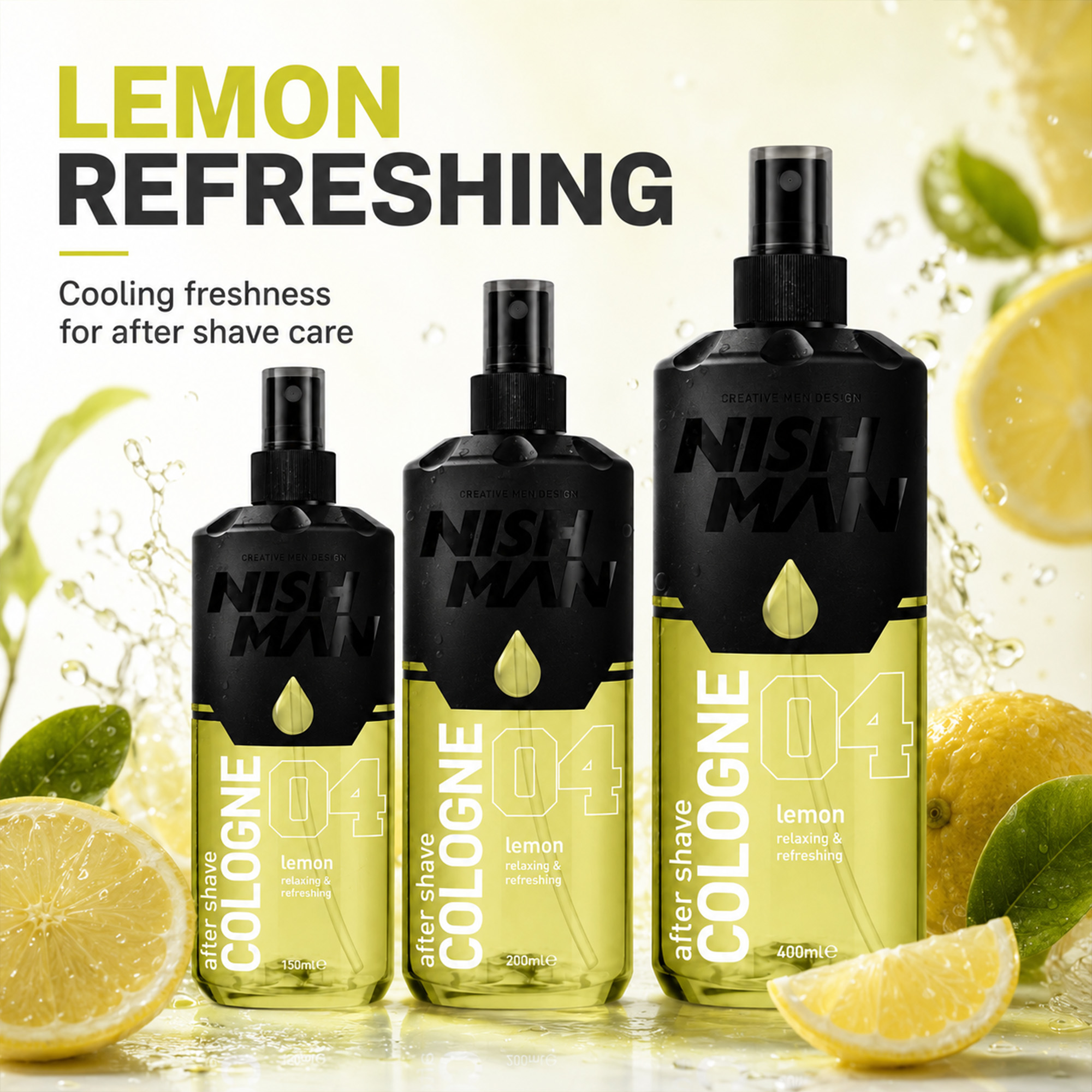 Nishman Lemon losjonas po skutimosi, 400 ml